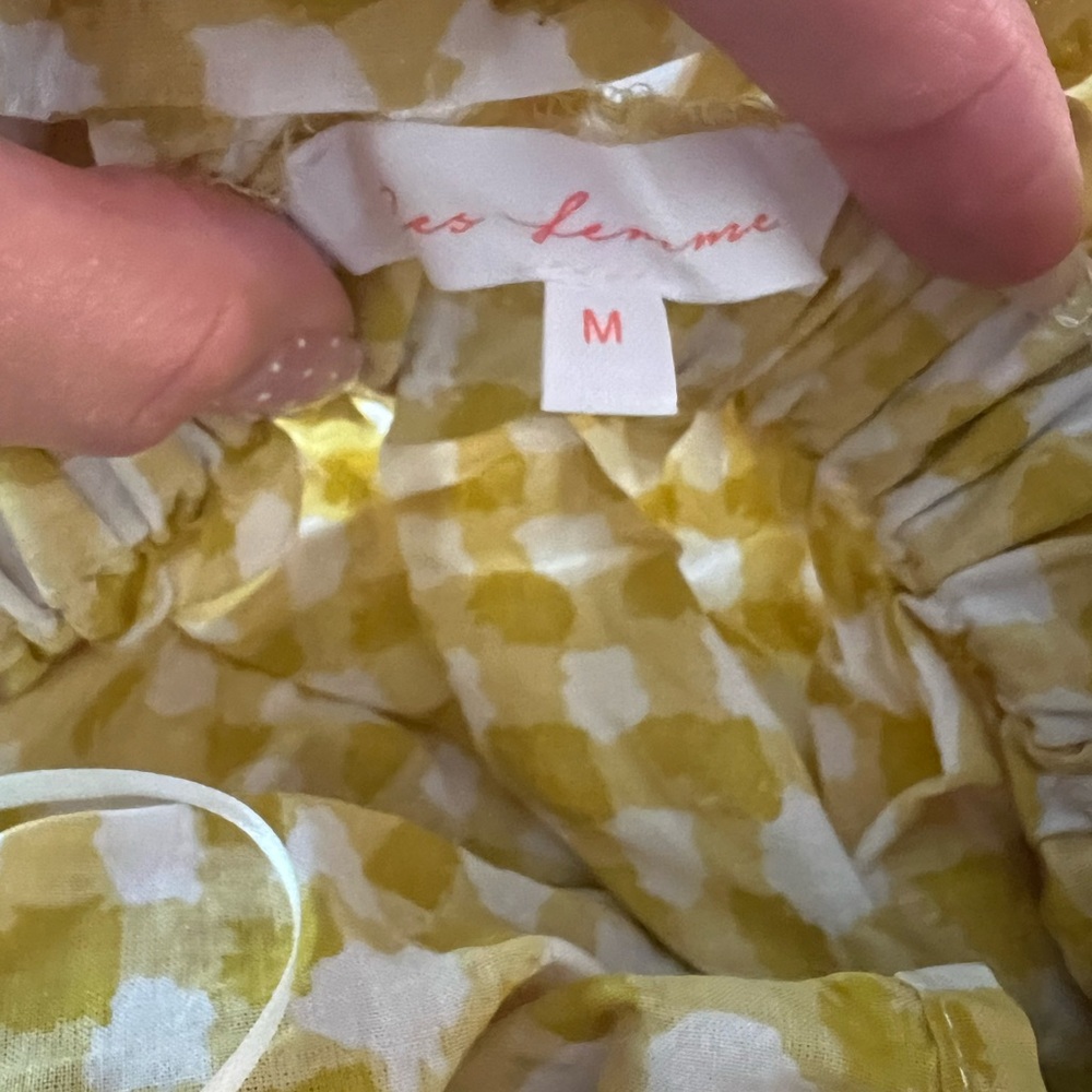 Yellow Patterned Tank Top - Picture 4 of 6